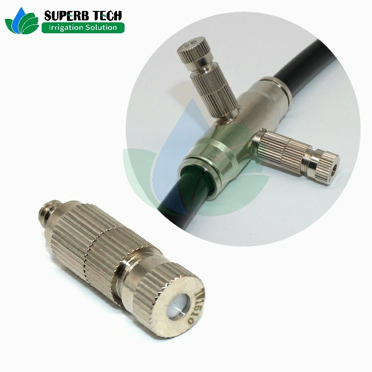 Anti Drip Brass Spray Nozzle High Pressure Head Fog Nozzle Garden Irrigation Water Misting Nozzle